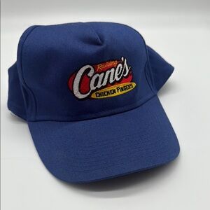 Raising Canes Chicken Fingers  Baseball Hat Mens Blue Adjustable